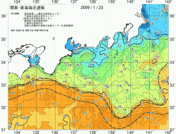 関東・東海海況速報/広域(2009/01/23)