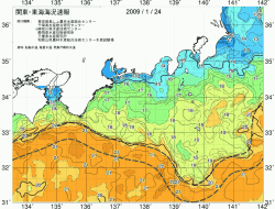 関東・東海海況速報/広域(2009/01/24)