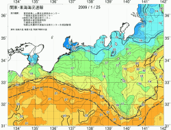 関東・東海海況速報/広域(2009/01/25)