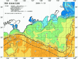 関東・東海海況速報/広域(2009/01/31)