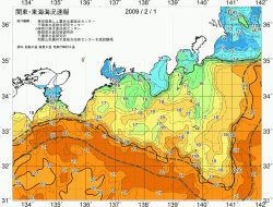 関東・東海海況速報/広域(2009/02/01)