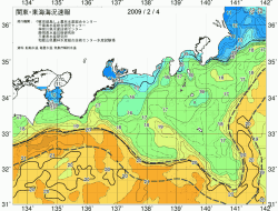 関東・東海海況速報/広域(2009/02/04)