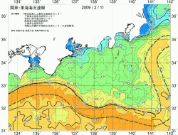 関東・東海海況速報/広域(2009/02/11)