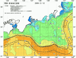 関東・東海海況速報/広域(2009/02/12)