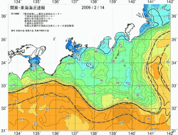 関東・東海海況速報/広域(2009/02/14)