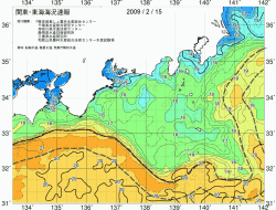 関東・東海海況速報/広域(2009/02/15)