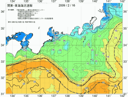 関東・東海海況速報/広域(2009/02/16)