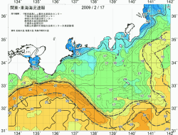 関東・東海海況速報/広域(2009/02/17)