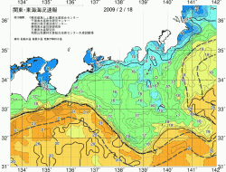 関東・東海海況速報/広域(2009/02/18)