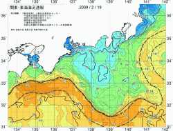 関東・東海海況速報/広域(2009/02/19)