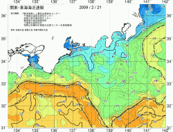 関東・東海海況速報/広域(2009/02/21)