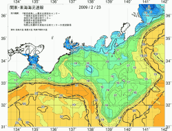 関東・東海海況速報/広域(2009/02/23)