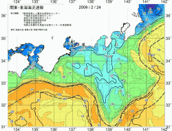 関東・東海海況速報/広域(2009/02/24)