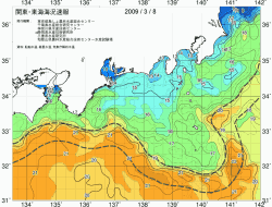 関東・東海海況速報/広域(2009/03/08)