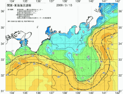 関東・東海海況速報/広域(2009/03/13)