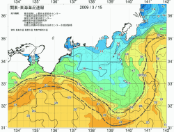 関東・東海海況速報/広域(2009/03/15)