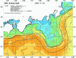 関東・東海海況速報/広域(2009/03/29)