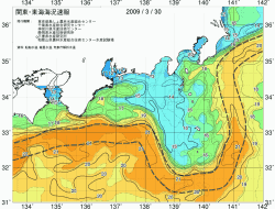 関東・東海海況速報/広域(2009/03/30)