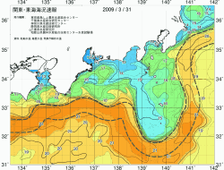 関東・東海海況速報/広域(2009/03/31)