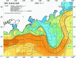 関東・東海海況速報/広域(2009/04/01)