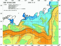 関東・東海海況速報/広域(2009/04/08)