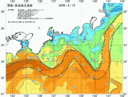 関東・東海海況速報/広域(2009/04/13)