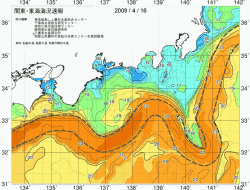 関東・東海海況速報/広域(2009/04/16)
