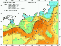 関東・東海海況速報/広域(2009/04/21)