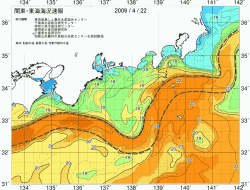 関東・東海海況速報/広域(2009/04/22)