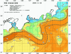 関東・東海海況速報/広域(2009/04/25)