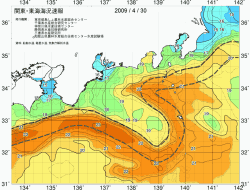 関東・東海海況速報/広域(2009/04/30)