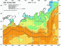 関東・東海海況速報/広域(2009/05/25)