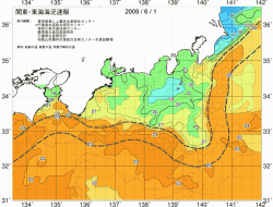 関東・東海海況速報/広域(2009/06/01)
