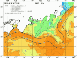 関東・東海海況速報/広域(2009/06/04)
