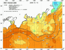 関東・東海海況速報/広域(2009/06/13)