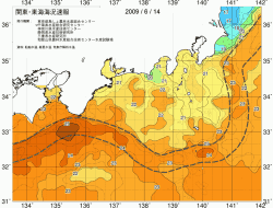 関東・東海海況速報/広域(2009/06/14)