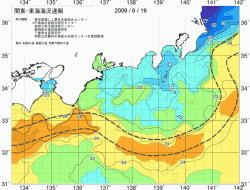 関東・東海海況速報/広域(2009/06/19)