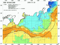 関東・東海海況速報/広域(2009/06/20)