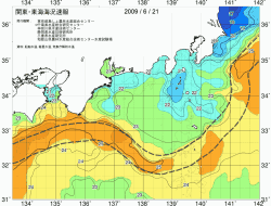 関東・東海海況速報/広域(2009/06/21)