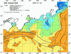関東・東海海況速報/広域(2009/06/22)