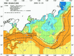 関東・東海海況速報/広域(2009/06/23)