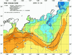 関東・東海海況速報/広域(2009/06/24)