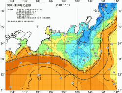 関東・東海海況速報/広域(2009/07/01)