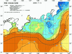 関東・東海海況速報/広域(2009/07/03)
