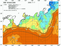関東・東海海況速報/広域(2009/07/07)