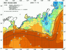 関東・東海海況速報/広域(2009/07/10)