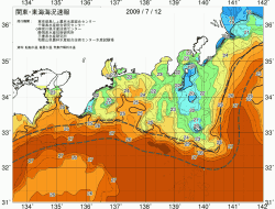 関東・東海海況速報/広域(2009/07/12)