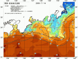 関東・東海海況速報/広域(2009/07/14)