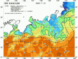 関東・東海海況速報/広域(2009/07/21)