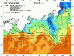 関東・東海海況速報/広域(2009/07/22)